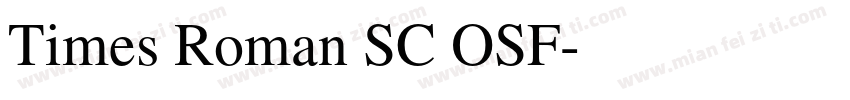 Times Roman SC OSF字体转换
